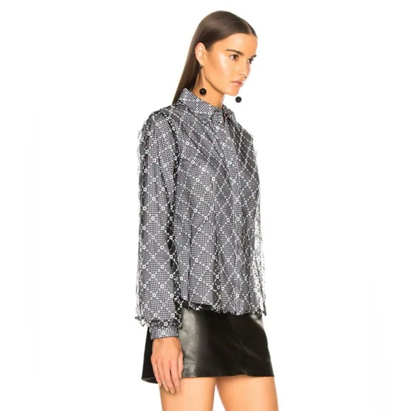 Sandy Liang Toney Top in Sailor Mercury - Picture 3 of 16